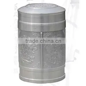 Big Pure Tin Tea Caddy thumbnail-1