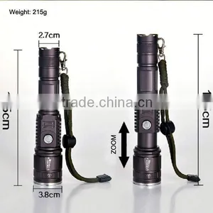 POPPAS 6611 Newest USB Led Flashlight Hunting Waterproof Power Bank Flashlight thumbnail-3