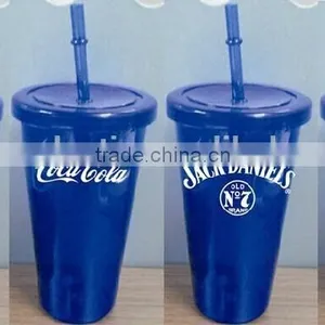 Eco-friendly 24OZ Plastic Juice Tumbler With Straw thumbnail-2