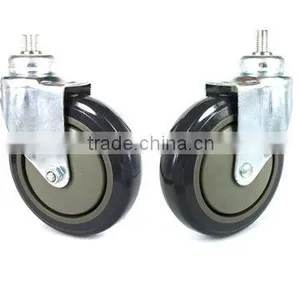 5" PU Shopping Cart Caster, Caster Wheel,furniture Caster Wheels thumbnail-1
