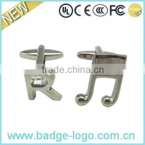 Custom Music Symbol Silver Cuff Link thumbnail-1