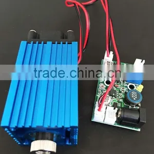Focusable 1.4W 462nm Blue Laser Diode Module for Engraving Dot/Line/Cross thumbnail-1