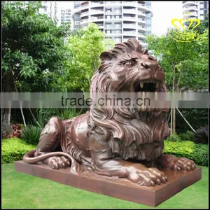 The Bronze Lion Animal Sculpture Wrought Brass Outdoor Urban Landscape Sculpture thumbnail-2