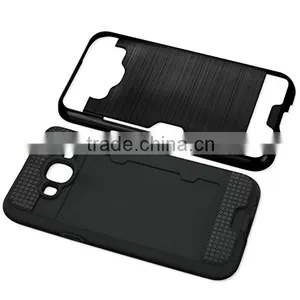 C&T Card Slots Dual Layer Armor Protective Hybrid Wallet Case Cover for Samsung Galaxy J7 2016 thumbnail-2