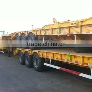 3 Axles Gooseneck Low Bed Semi Trailer / the Cheapest Low Bed Semi Trailers thumbnail-2