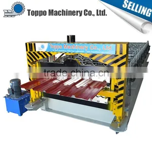 Hot Selling High Speed Glazed Steel Double Deck Forming Machine thumbnail-2
