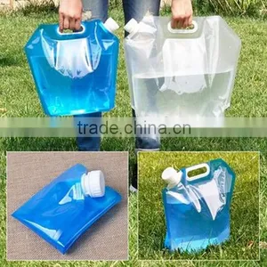 Portable Folding Water Bag / Outdoor Water Carrier Storage / Folding Water Bottle Water Bag thumbnail-1