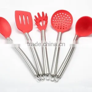 Colorful Kitchen Utensil Set of 5 For Cooking With Stainless Steel Handle thumbnail-1