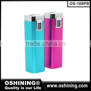 LED Mini Power Bank Smart Phone Charger,High Quality Promotional Portable Power Bank With Stainless Casing thumbnail-3
