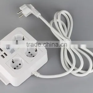 Safe to Use CE ROHS Approved 4 Usb Euro Charging Wall Sockets With Phone Holder thumbnail-2