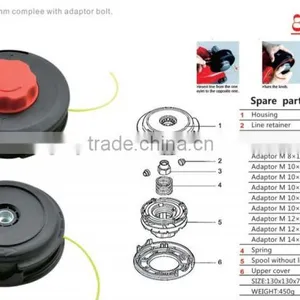 Grass Trimmer Head High Quality Trimmer Head Nylon Head Brush Cutter Nylon Head Trimmer Head thumbnail-6