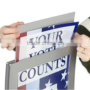 11 x 17 Sign Stand for Floor, Top Insert, S-shaped Curve - Silver(SF-A-013) thumbnail-2