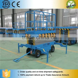 CHINA Manual Hydraulic Mobile Scissor Lift thumbnail-3