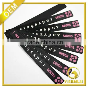 High Quality Black Clothing Printed Label Garment Label thumbnail-1