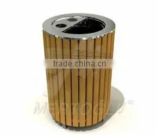 Outdoor Wooden Litter Bin Mbk-103b thumbnail-1