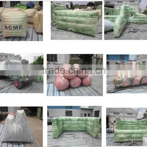 Promotional Good Quality 0.6mm PVC Tarpaulin Outdoor Inflatable Paintball Bunker For Sale thumbnail-2