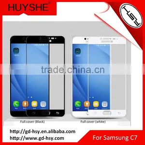 HUYSHE Anti-explosion Tempered 2.5D Full Cover Glass 0.3mm Screen Protector for Samsung Galaxy C7 thumbnail-4