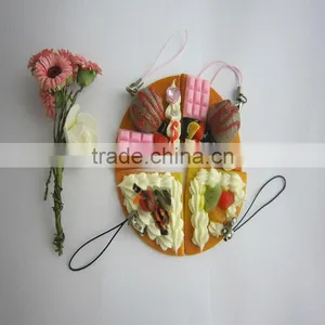 Hot Promotion Gift Fake Food Fake Pizza Key Chain /Display thumbnail-1
