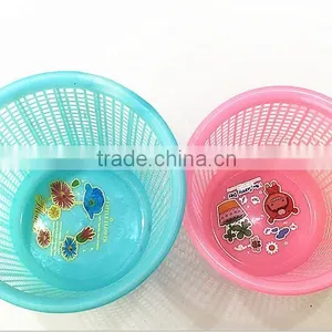 Durable Plastic Mesh 14L Waste Bins Perforated Plastic Trash Can thumbnail-5