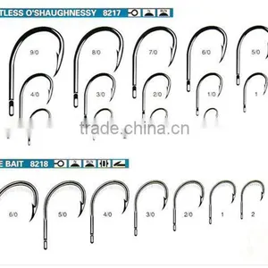 8217 8218 FAULTLESS O'SHAUGHNESSY FISHING HOOK thumbnail-1