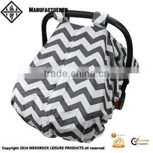 100% Cotton Infant Windproof Cover Sun Shade Baby Car Seat Cover thumbnail-1