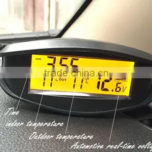 Car Thermometer/clocks Digital Voltmeter With Background Light. thumbnail-5