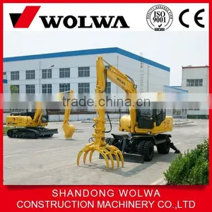 Low Price Mini Wheel Hydraulic Sugarcane Loader or Timber Loader thumbnail-1