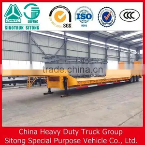 Lowbed Excavator Carrier Chassis Tractor With 3 Axle for Sale thumbnail-4