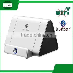 Triangle no Wifi Bluetooth Mini Portable Automatic Speaker Mobile Phone Holder Mutual Induction Sound Loudspeaker Box thumbnail-2