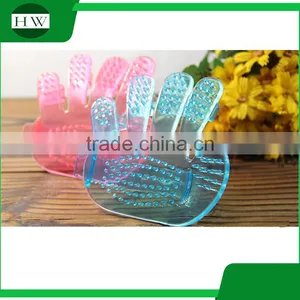 Dog Pet Fingers Bath Products ,massage,grooming Plam Brush Glove Tool thumbnail-1