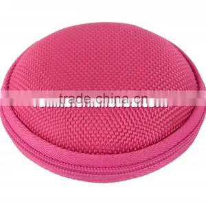 1680D Rose Red Hard EVA Shell Earphone Case Bag Eva Travel Carrying Case thumbnail-2