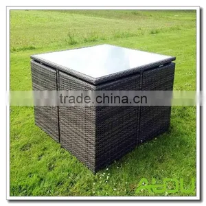 Audu 9 Pieces Outside Polyrattan Furniture Garden thumbnail-2