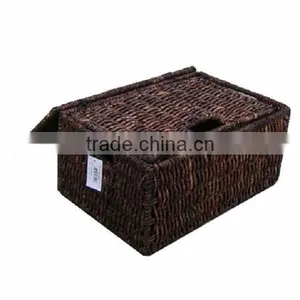 2016 Natural Oval Water Hyacinth Pot Storage Baskets thumbnail-1