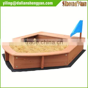 Boat Sandpit, Garden Outdoor Wooden Sandbox thumbnail-1