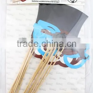 15 Pcs Party Photobooth Props DIY Paper Photo Booth Props With Sticks thumbnail-2