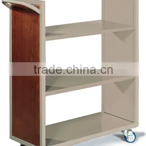 Metal Steel Mobile Book Cart Book Carrier Conveyor thumbnail-1