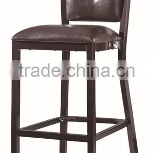 Factory Directsale Square Back Leather Aluminum High Bar Chairs for Hotels LQ-AL1000H thumbnail-1