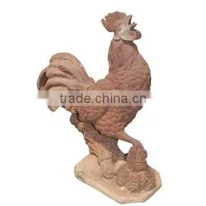 Cast Iron Vivid Rooster Statue Cock Statue thumbnail-3