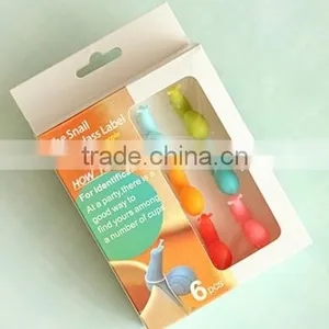 6pcs Cute Snail Shape Silicone Tea Bag Holder thumbnail-6