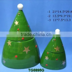 Ceramic Cookie Jar , Xmas Cookie Jar, Easter Cookie Jar thumbnail-1