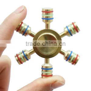 Upgrade Edition 100% Brass Fidget Toy Integral Disassembly High Freedom Hand Spinner Spinner Long Anti Stress thumbnail-1