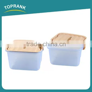Toprank Customized Logo Save Space Toy Sundry Clothes Container Storage Box Plastic Transparent Clothes Storage Box thumbnail-1
