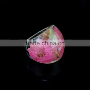 Botanical Jewelry Real WildFlower Nature Flower Resin Rings thumbnail-2