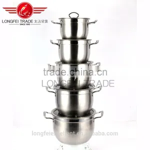 Popular Shape Hot Sale in China Market Stainless Steel Cookware Sets thumbnail-3