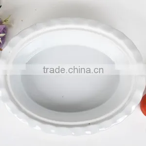 11.5" Oval Ceramic Baking Sheet With Lid thumbnail-2