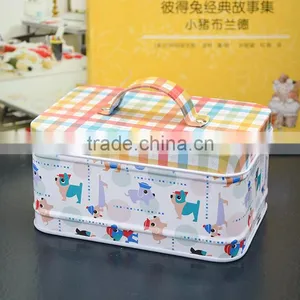 Gift Food Chocolate Candy Tea Toys Jewellery Treasury Rectangular Tin Box thumbnail-3