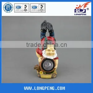 Chines Supplier Resin Solar Light Garden Lawn Dwarfs,Garden Gnome With Solar Light thumbnail-1
