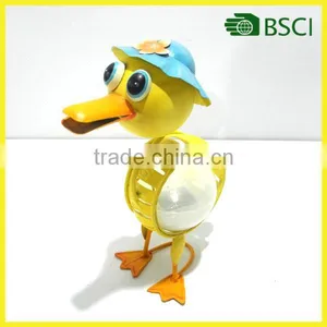 Metal Lovely Duck Craft Solar Light Parts for Home and Garden thumbnail-1