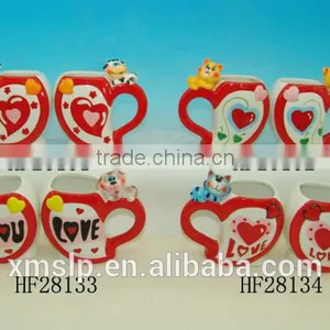 Ceramic Heart Shape Mug thumbnail-1