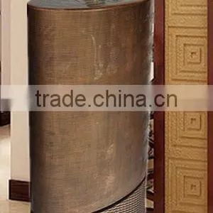 Small Ball Shape Fiber Glass Water Fountain With Rattan Base thumbnail-3